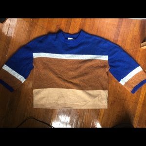 Multi-striped oversized sweater